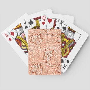 Baraja De Cartas Diseño botánico de Apple William Morris