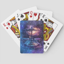 Baraja De Cartas Diseño de Acuarela del Signo Zodiacal Libra