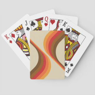 Baraja De Cartas Diseño de alas de estilo retro colorido