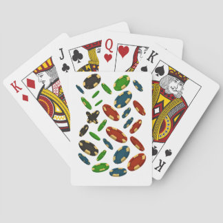 Baraja De Cartas "Diseño de arte 3D de Chips de Casino Moderno"