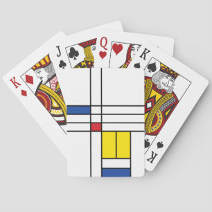 Baraja De Cartas Diseño de Arte Moderno Minimalista De Stijl Mondri
