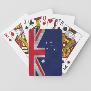 Baraja De Cartas Diseño de bandera de Australia en un estilo cromad