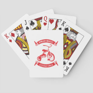 Baraja De Cartas Diseño de Bicicleta Genial - Juegan Bingo Abuelos 