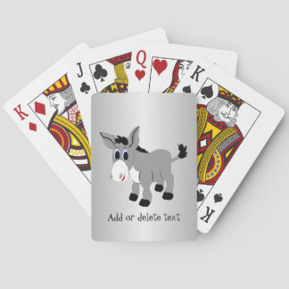 Baraja De Cartas Diseño de burro con fondo de cualquier color