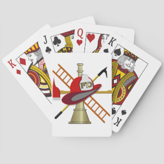 Baraja De Cartas Diseño de centro del cuerpo de bomberos del