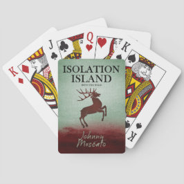 Baraja De Cartas Diseño de ciervo de la isla de aislamiento