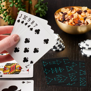 Baraja De Cartas Diseño de circuito de flecha de tecnología futuris