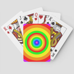 Baraja De Cartas Diseño de círculo arco iris-40686