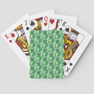 Baraja De Cartas Diseño de cocodrilo con fondo de cualquier color