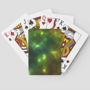 Baraja De Cartas Diseño de constelaciones del espacio cósmico abstr