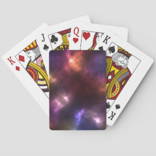 Baraja De Cartas Diseño de constelaciones del espacio cósmico abstr