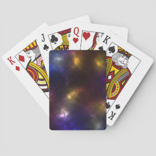 Baraja De Cartas Diseño de constelaciones del espacio cósmico abstr