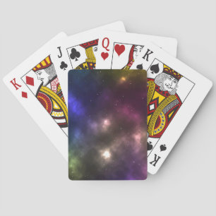 Baraja De Cartas Diseño de constelaciones del espacio cósmico abstr