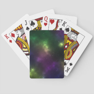 Baraja De Cartas Diseño de constelaciones del espacio cósmico abstr