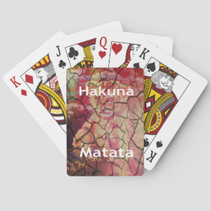 Baraja De Cartas Diseño de Cubo de León Hakuna Matata