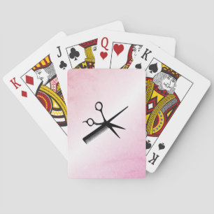 Baraja De Cartas Diseño de esteticista rosa