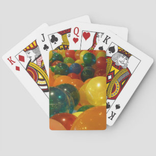 Baraja De Cartas Diseño de fiesta de globos coloridos