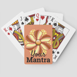 Baraja De Cartas Diseño de flores de Bonito personalizar