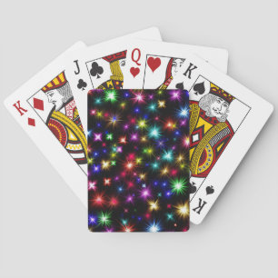 Baraja De Cartas Diseño de Fuegos Artificiales de Estrellas Colorid
