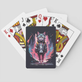 Baraja De Cartas Diseño de gato lindo y elegante