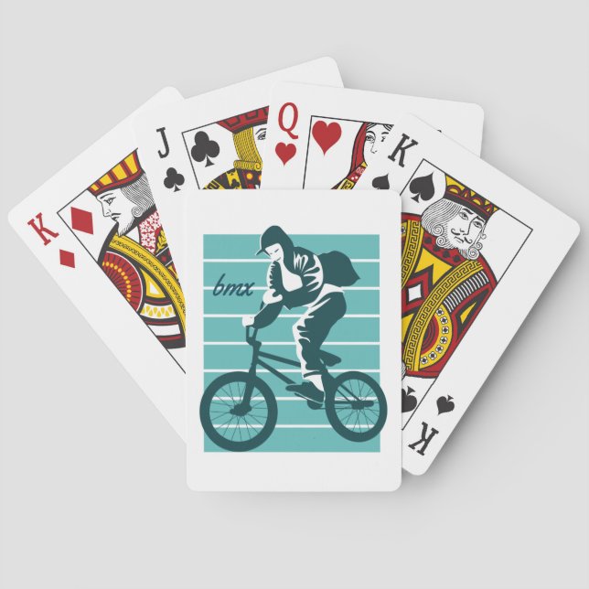 Baraja De Cartas Diseño de Guay Rider - BMX (Reverso)