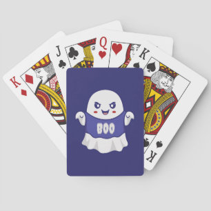 Baraja De Cartas Diseño de ilustración divertida de fantasma espelu