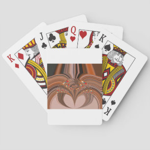 Baraja De Cartas Diseño de Impresión de Arte de Caleidoscopio Rubio