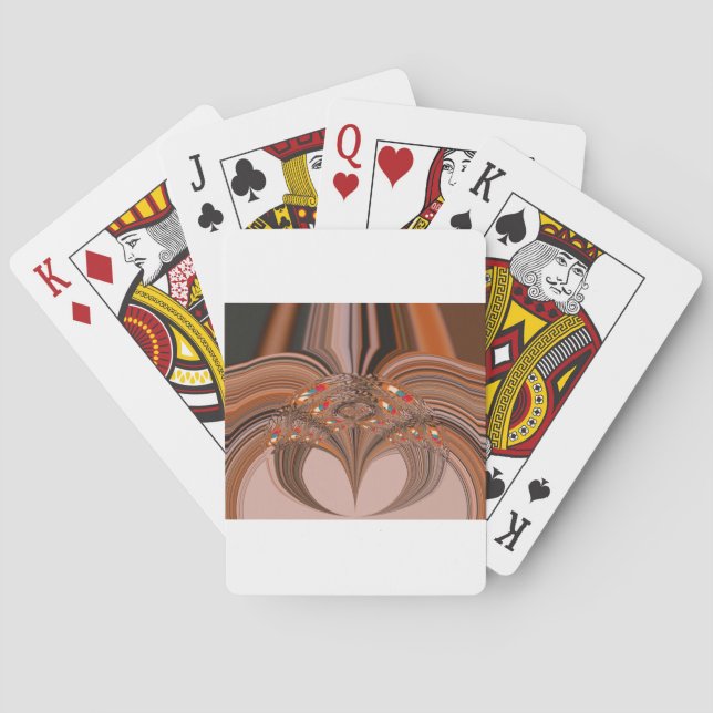 Baraja De Cartas Diseño de impresión de arte de Kaleidoscope blanco (Reverso)