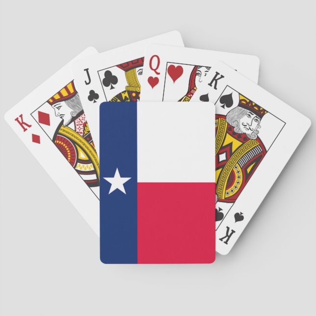 Baraja De Cartas Diseño de la bandera del estado de Texas (Reverso)