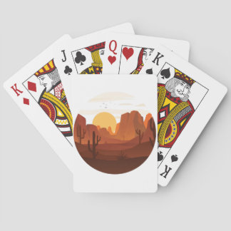 Baraja De Cartas Diseño de la duna del desierto