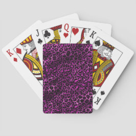 Baraja De Cartas Diseño de la serie Leopardo púrpura y dorado 3