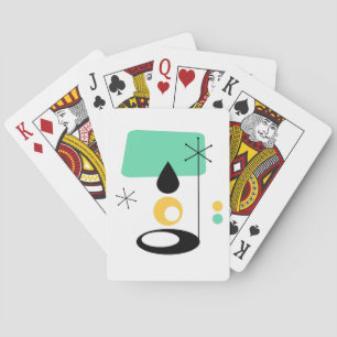 Baraja De Cartas diseño de lámpara moderno de mediados de siglo azu
