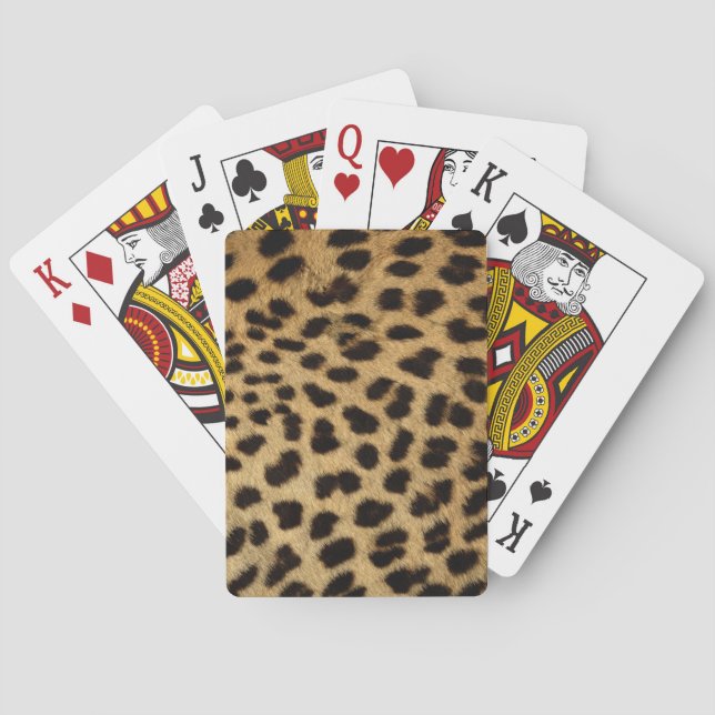Baraja De Cartas Diseño de leopardo (Reverso)