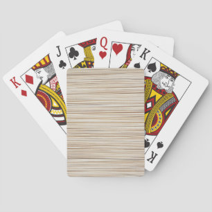 Baraja De Cartas Diseño de líneas marrones abstractas lindas
