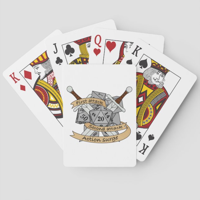 Baraja De Cartas Diseño de los dados de combate (Reverso)