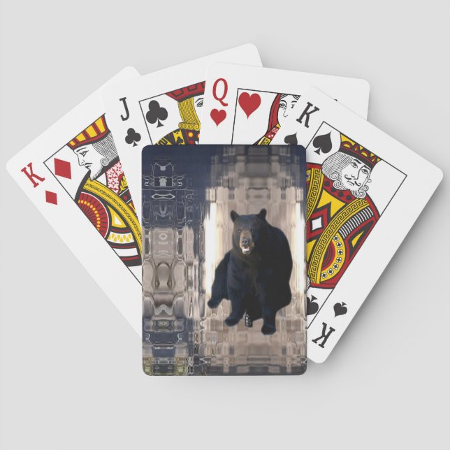 Baraja De Cartas Diseño de mosaico en cubo de hielo (Reverso)