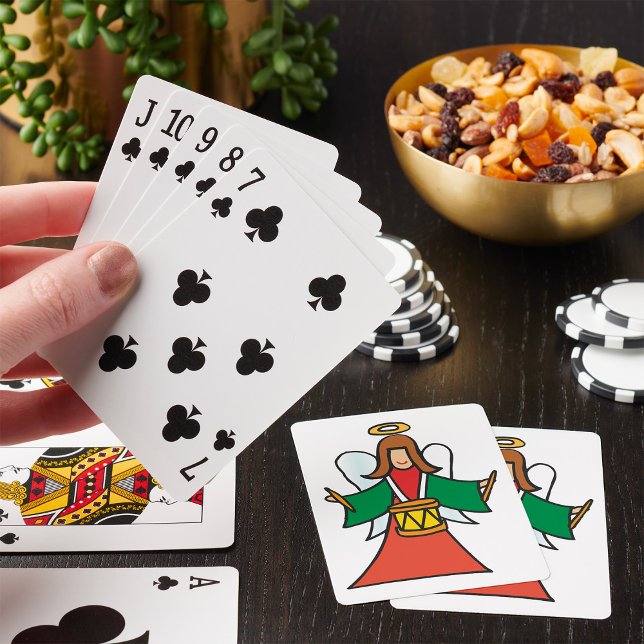 Baraja De Cartas Diseño de música de vacaciones Angel Drummer para  (Subido por el creador)