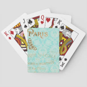 Baraja De Cartas Diseño de oro de París