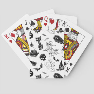 Baraja De Cartas Diseño de patrones de Halloween