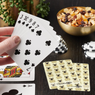 Baraja De Cartas Diseño de perro Bullmastiff en cualquier color de