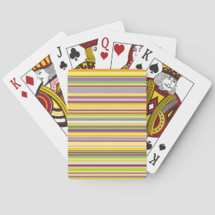 Baraja De Cartas Diseño de rayas coloridas lindas