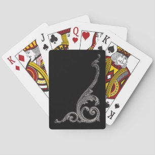 Baraja De Cartas Diseño de remolino gótico elegante
