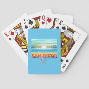 Baraja De Cartas Diseño de San Diego - Tarjetas de reproducción clá