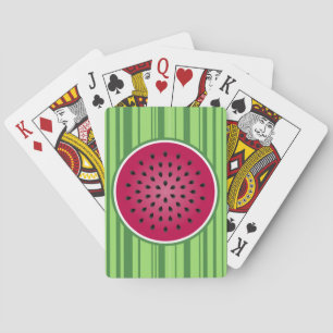 Baraja De Cartas Diseño de sandía roja verde