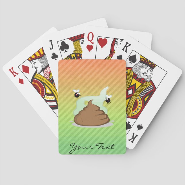 Baraja De Cartas Diseño de Stinky Poo (Reverso)