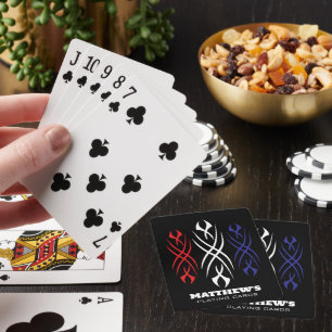 Baraja De Cartas Diseño de tatuaje tribal genial en personalizado