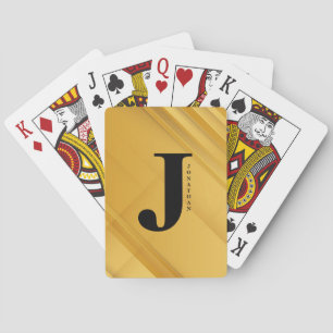 Baraja De Cartas Diseño de tipografía de nombre de letra inicial mi