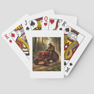 Baraja De Cartas Diseño de Tractor Bigfoot para la Granja Agrícola