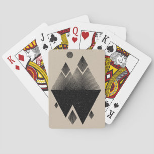 Baraja De Cartas Diseño de triángulo inspirado en Escandinavia