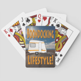 Baraja De Cartas Diseño del campista de la forma de vida de